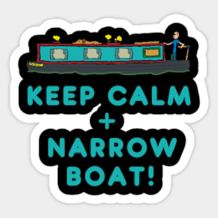 Keep Calm Narrowboat Sticker